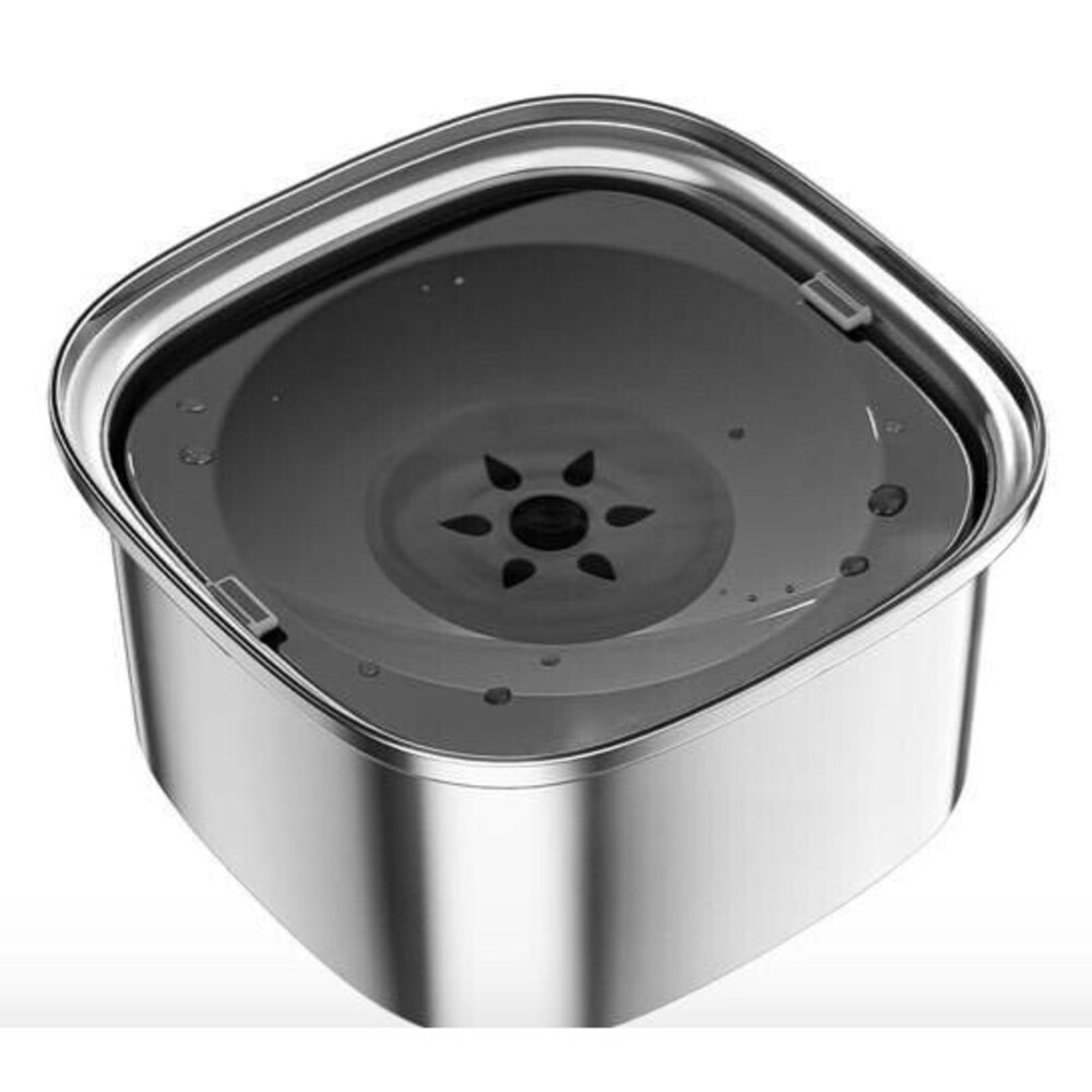 UPSKY 3L Dog Water Bowl 101oz Stainless Steel Slow Water Feeder Spill Proof